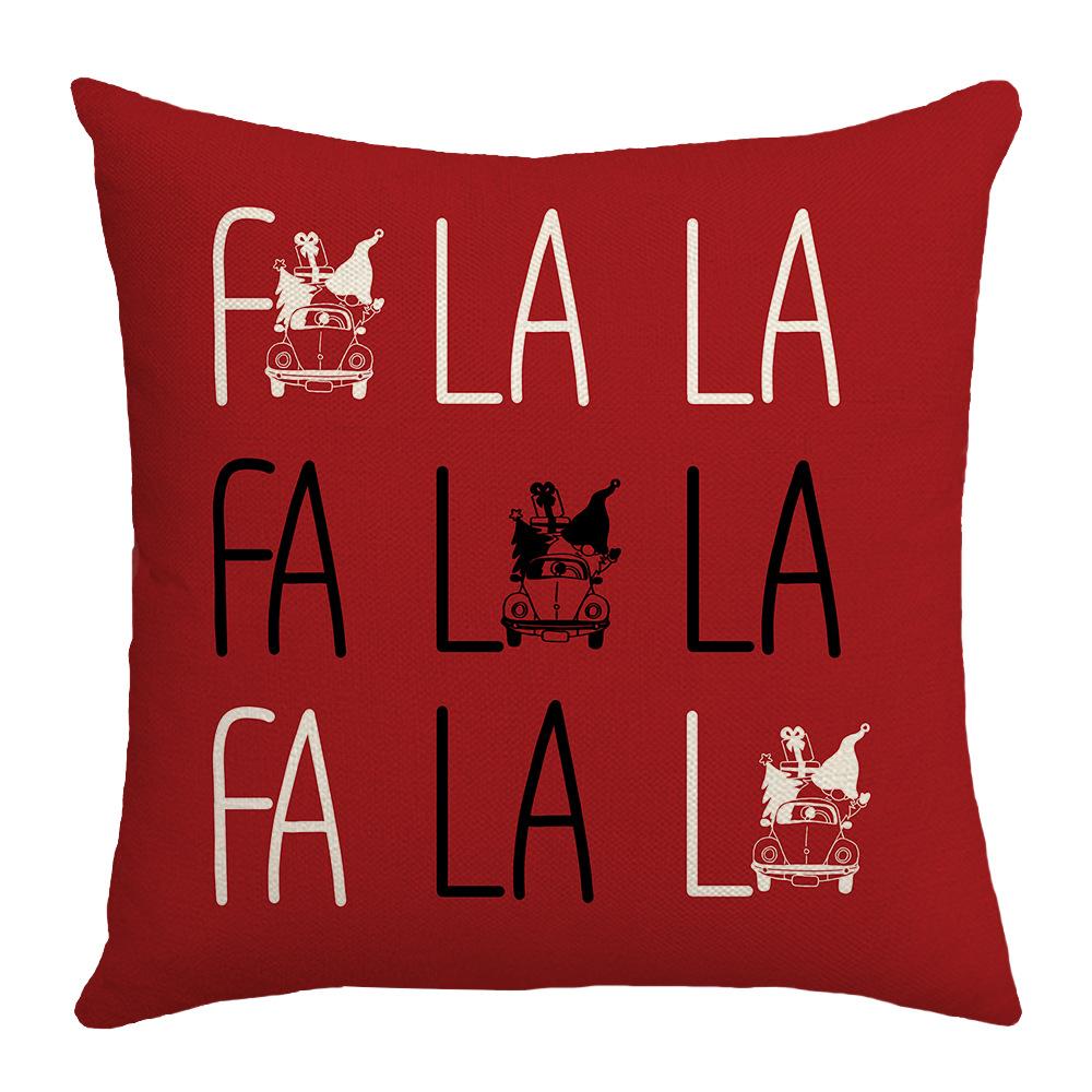 New Christmas Pillow Cartoon Dwarf Christmas Tree Snowflake Home Cushion Pillow Cover