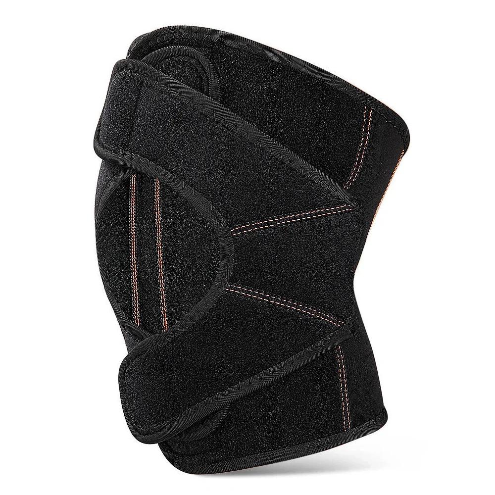 

1Pcs Adjustable Compression Knee Brace For Knee Pain Relief – Neoprene Knee Brace For Working Out,Running,Open Patella Support