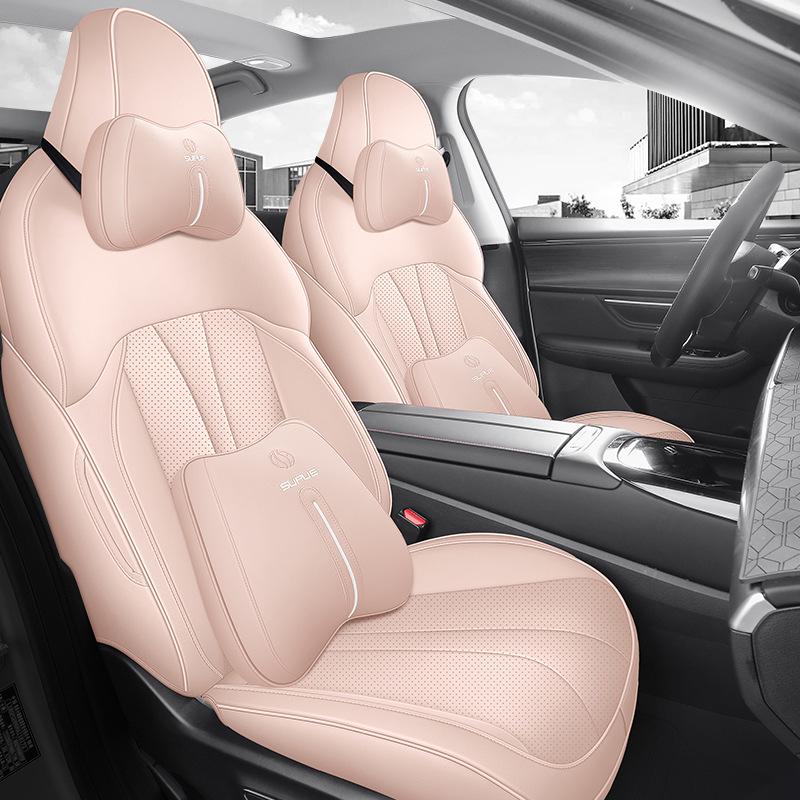 Xiaopeng P5 Universal Leather Car Seat Cushion - Full Wrap, All-Season