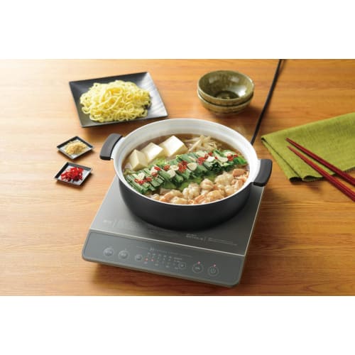 Kakusee KG-03 Tabletop Pot, 28cm, Serves 4-5 People, Baked Finish, Double-Handled, Gas Stove Compatible, Ceramic Coating, Non-Stick, Lightweight, Mode