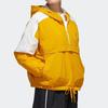 adidas Urban Women's Half-Zip Hooded Casual Jacket Gold GM1470