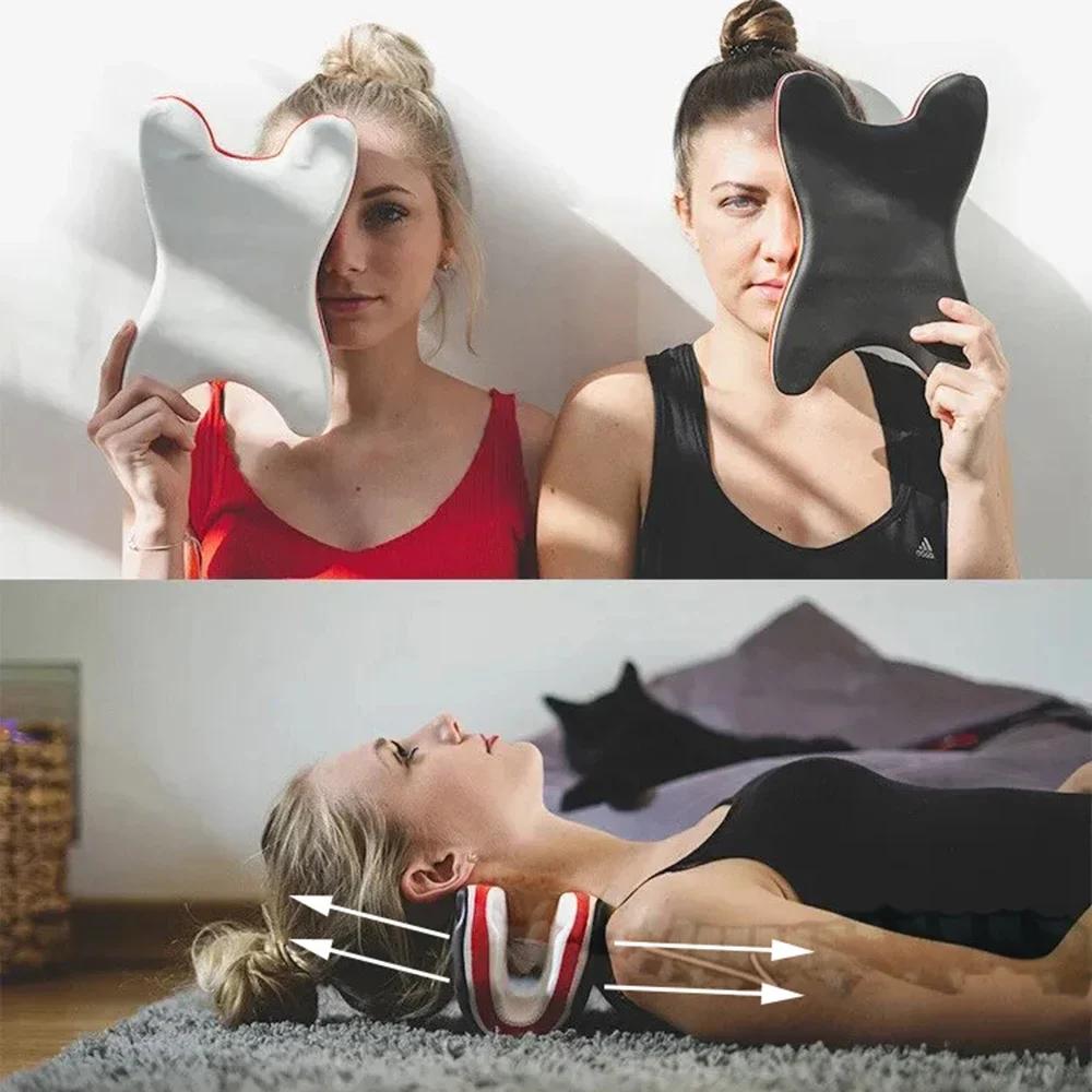 New Design EVA Foam Neck Traction Pillow Waterproof Massager for Cervical Spine Stretching and Relaxation