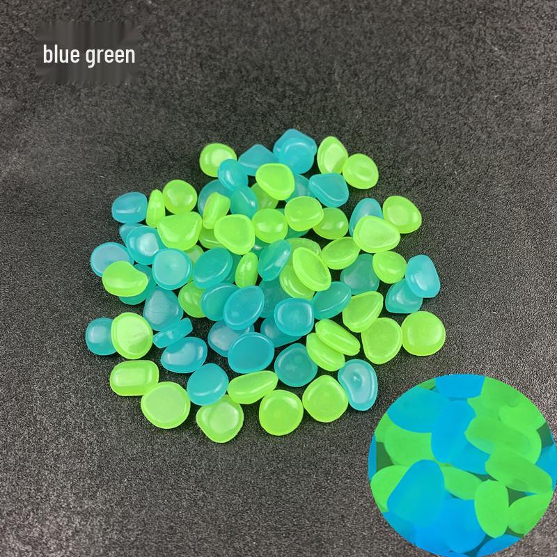 Luminous Stone Vase with Fluorescent Pebbles for Aquariums, Gardens, and Decorations