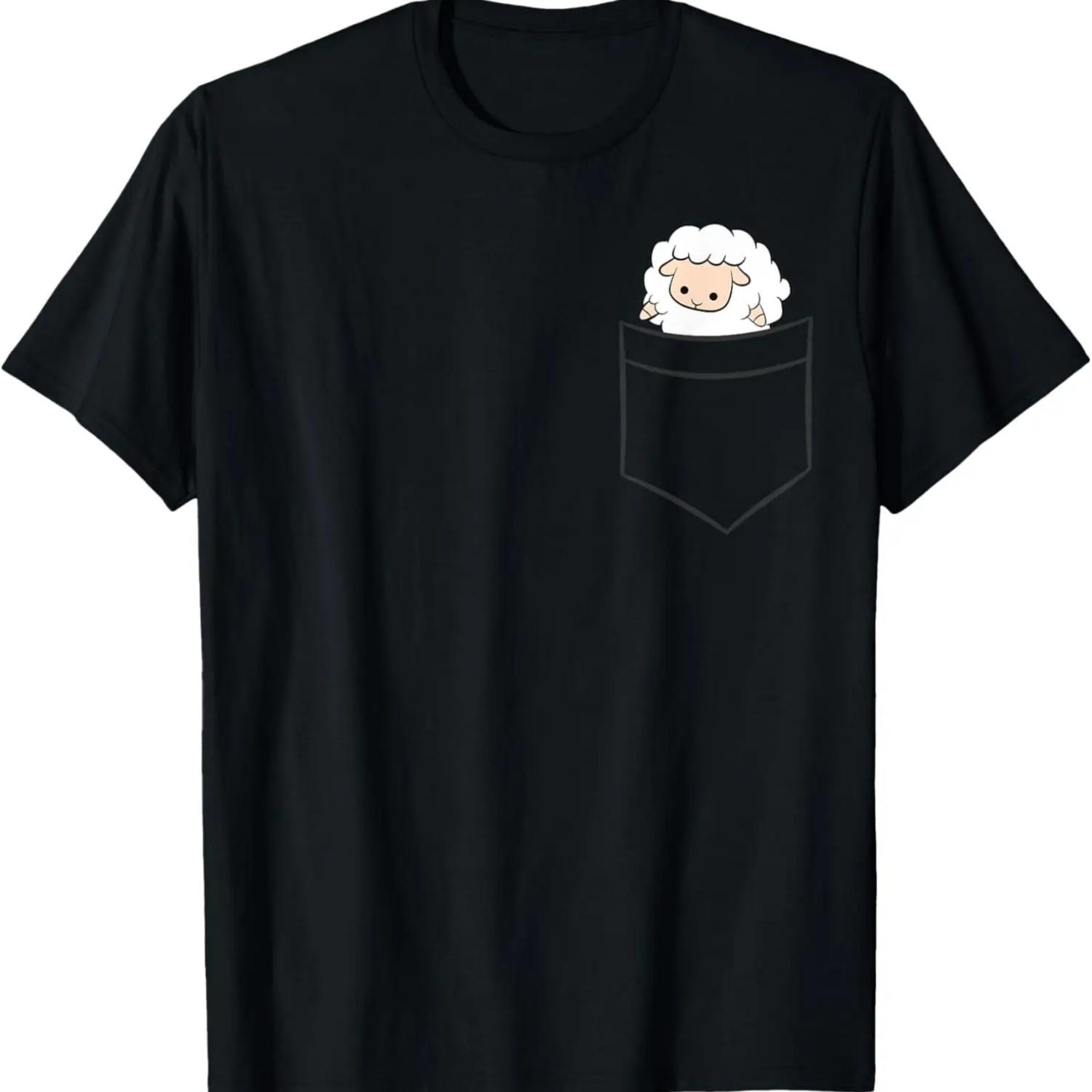 Овечка в кармане Милая карманная овечка Футболка S