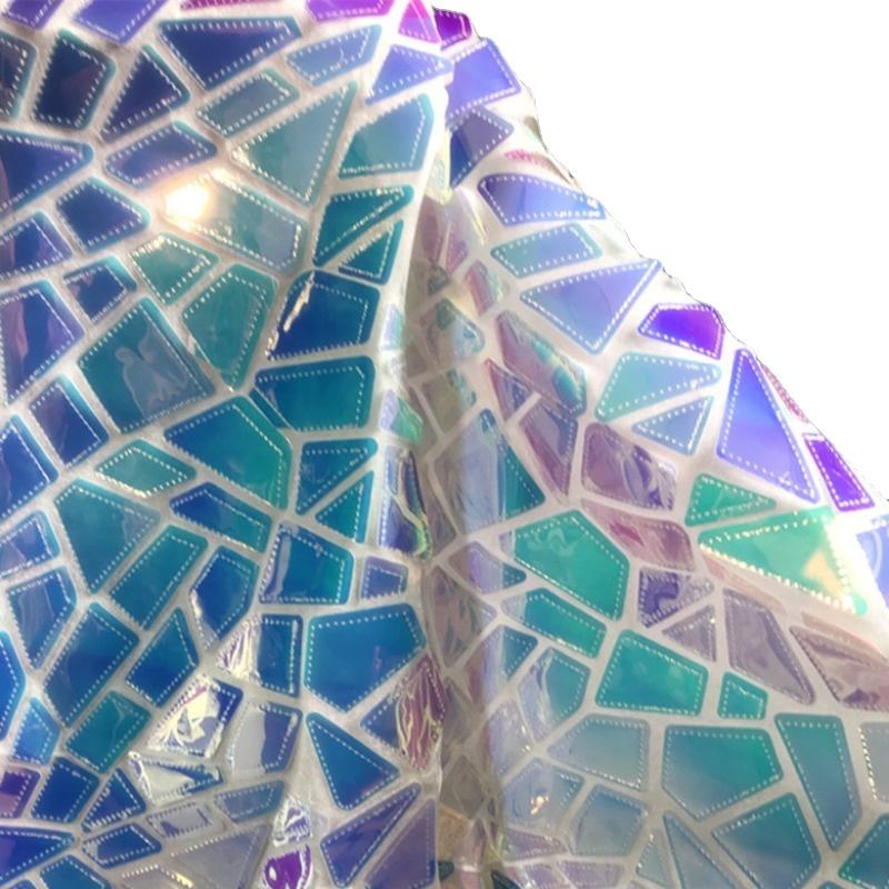 Gorgeous Geometric Sparkle Sequin Fabric African Embroidered Mesh Fabrics Lace Nigerian Fabric for Dress Craft Decor DIY Sewing