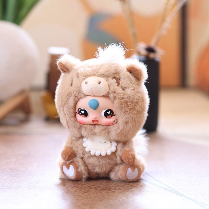 Cute Pony Plush Toy With Pp Cotton Filling For Bag Decoration And Gift