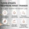 Neoprenowy talia trener dla kobiet 3 paski kontrola brzucha urządzenie do modelowania sylwetki gorset treningowy Cincher trymer do talii pas do sauny spalacz tłuszczu potu pas wyszczuplający