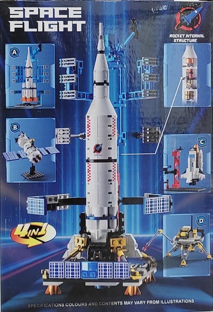 SPACE SATELLITE DISPLAY SHIELD PUZZLE BLOCKS 87 pcs