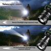 Multi Functional Rechargeable Flashlight,strong Light,telescopic Zoom,magnetic,with Side Light,suitable for Home,camping and Emergency Scenarios