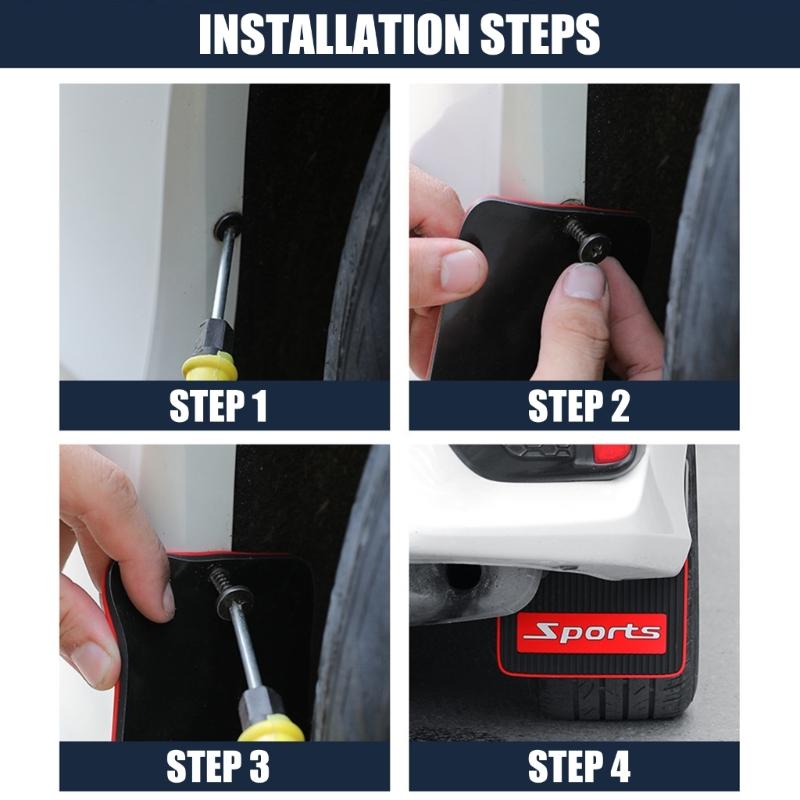 Vodotěsný a odolný proti blátu Automobilový blatník Univerzální pasuje na různá vozidla Zabraňuje stříkání a korozi Jednoduchá montáž svépomocí