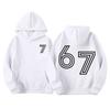 Men's Printed Hooded Long Sleeved Sweatshirt For Casual Sports Comfort