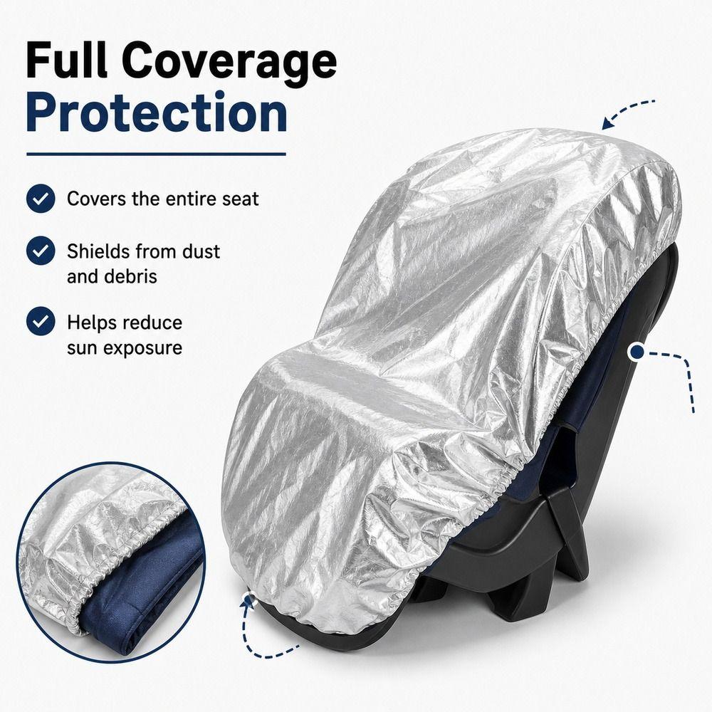 Slip on Fit Kids Car Seat Cover Full Coverage Protective Case Easy to Use Shell Car Travel
