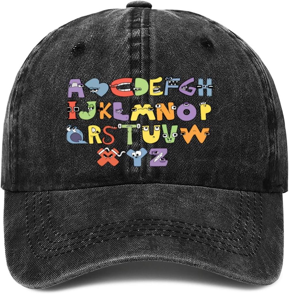 Baseball Cap,Funny Lore Alphabet A to Z Letter Hi Dad Hat Gifts for Men Women