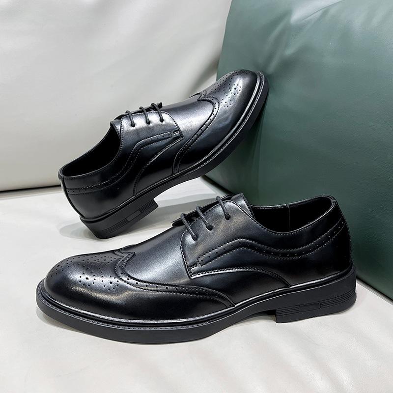 Leather Shoes Men'S Spring New Trend Business Dress Men'S Shoes Pointed British Casual Men'S Shoes 25850-T