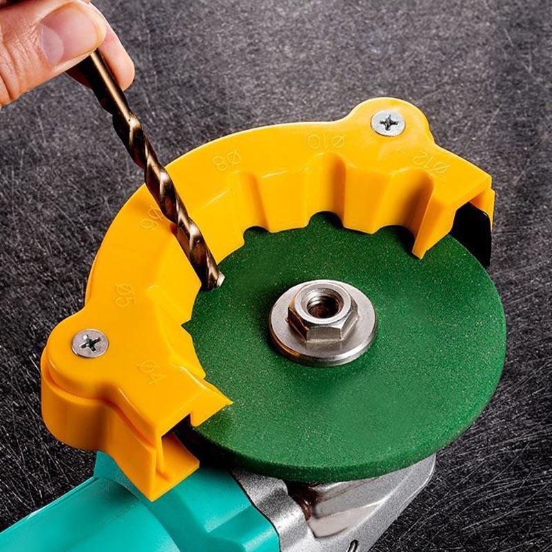 2Pack Multipurpose Drill Bit Sharpener Tool, Angle Grinder Grinding Tool Sharpener Machine, Electric Drill Bits Sharpening Tool for All Bits