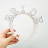 Elegante Tiara Fascia da Sposa con Perle Finte, Fascia per Capelli Nuziale Scintillante con Strass, Accessorio per Capelli per Festa di Addio al Nubilato