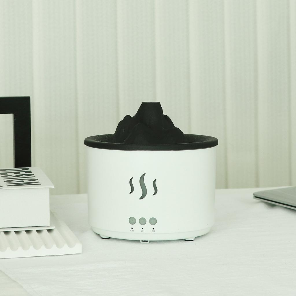 Xiaomi Volcano Aroma Diffuser 400ml Air Humidifier with Remote Control Creative Hollow K6 Lava Crack Flame Lamp Essential Oil Diffuser