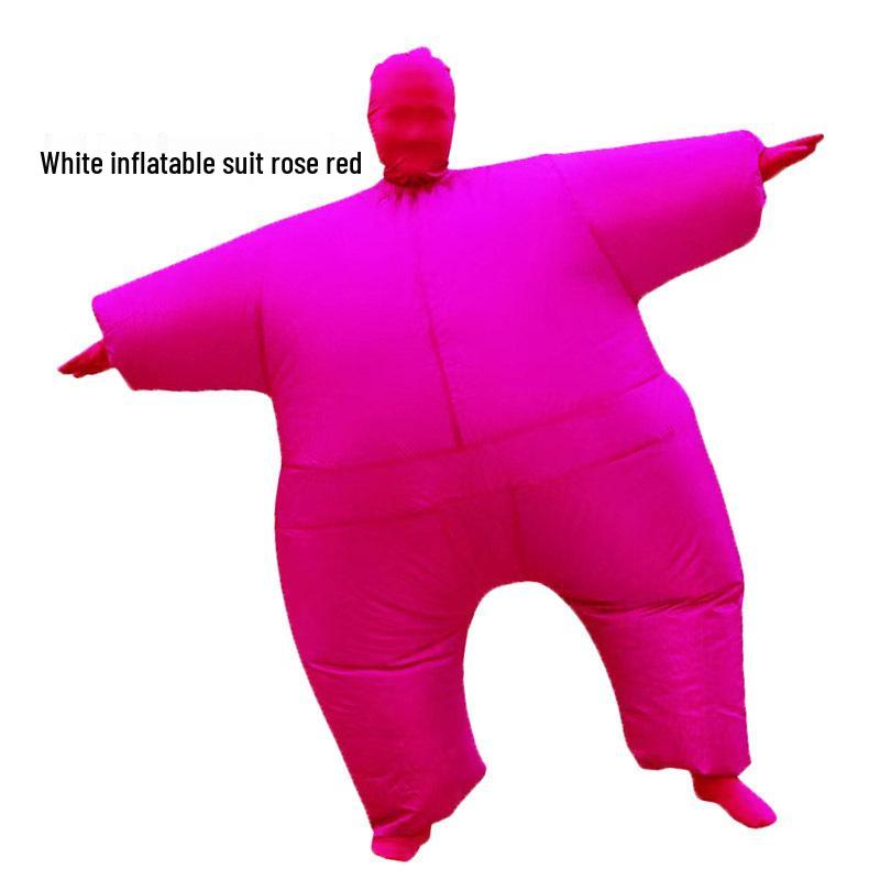 Inflatable White Ninja Sumo Cosplay Costume for Halloween Party