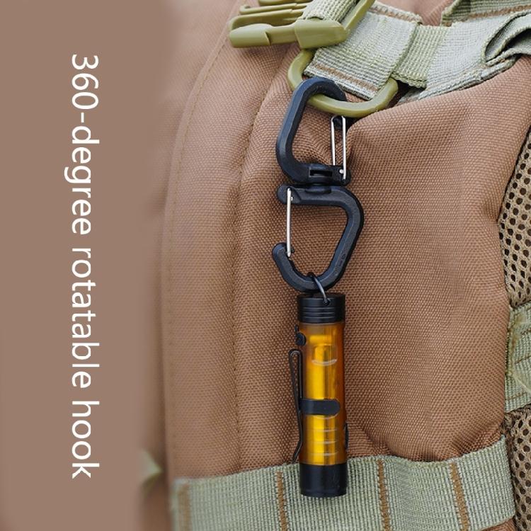 Outdoor Camping Double Hooks 360 Rotating Double Carabiner Portable S Chain Hooks Backpacks Keychain Carabiner Enduring