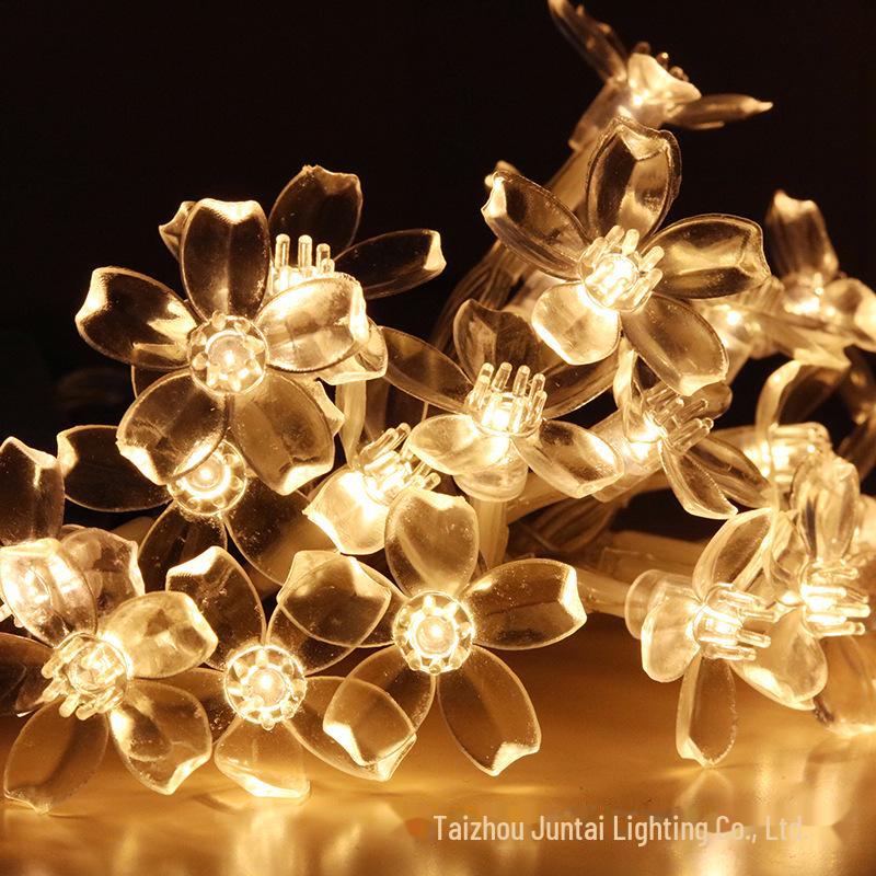 Flashing LED Solar Star String Lights - Multicolor Decorative Lights for Camping Tents and Outdoor Canopies