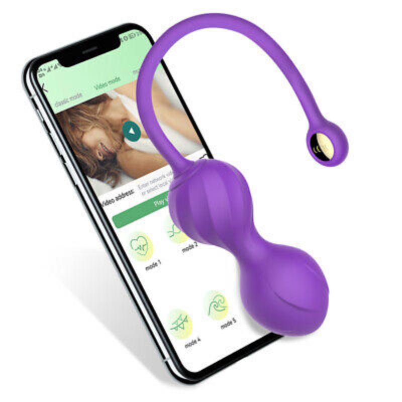 Wireless APP Remote Control Vibrators for Women Clitoris Nipple Stimulator Bluetooths Kegel Ball Sex Toy Female for Adult Couple