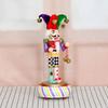 Wooden Clown Nutcrackers Figurine Music Box Manual Wind Up Mechanism No Battery Need Musical Ornament Christmas Gift