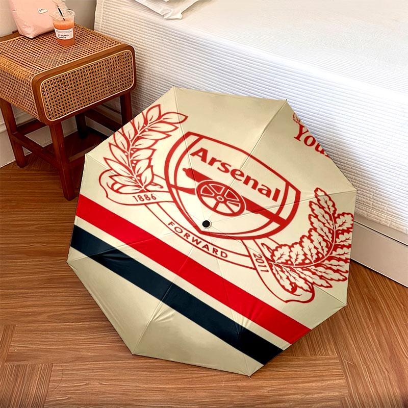 1 PC Automatic Folding Umbrella - Arsenal F Custom Name Pattern, Portable & Foldable Design with 8 Ribs, Christmas Birthday Gifts