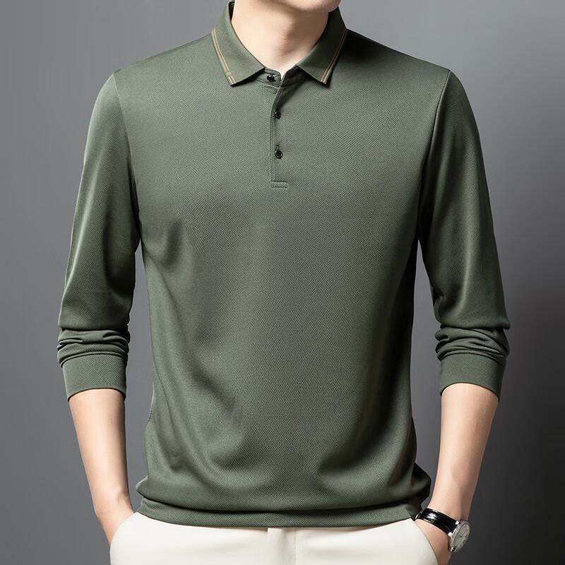 Men s Polo Collar Long Sleeve T-Shirt XL/175