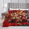 Gachiakutas Anime Warm Blanket  Airplane Travel Plush Bedding Throws Graphic Couch Bed Flannel Bedspread Sofa Bed Cover