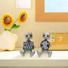 A Type Your Anxiety Is A Lying Hoe Robot Cute Tiny Figure Mental Health Resin Desk Ornaments Children's Toy Gifts Robot Figurine