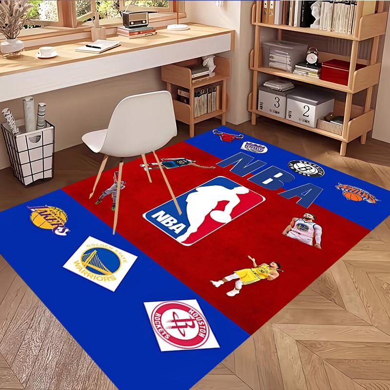 NBA Print Rug, Washable Floor Carpet, For Entryway Dorm Laundry Room Office Study, Home Decor Birthday Christmas Gift