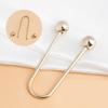 Zinc Zinc Alloy U-shaped Double Head Brooch Removable  Simple   Trousers Accessories