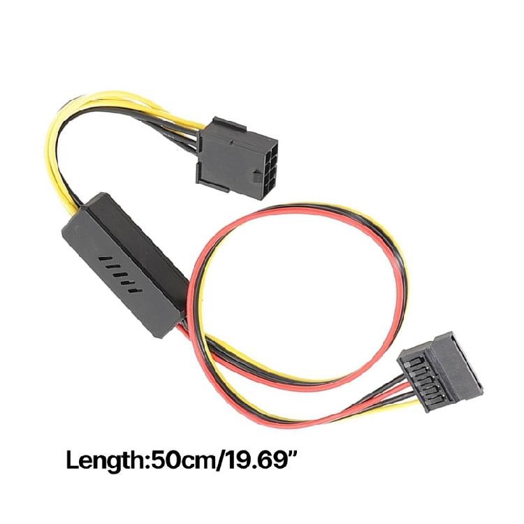 Graphics Card 8PIN to Sata Power Supply Adapter Cable With Voltage Reduction And Stabilization Converter Board