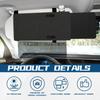 Sun Visor Extender For Car, Polarized Car Visor Extender With Polycarbonate Lens And Side Sunshade, Car Visor Protect From Glare, UV Rays, Snow