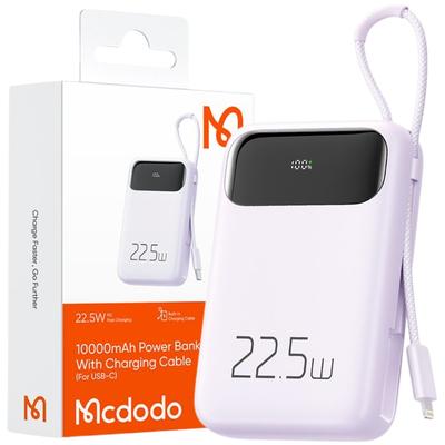 Mcdodo Powerbanka 10000 mAh s displejem USB USB-C 22,5 W + Lightning kabel