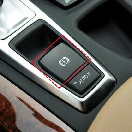 Black Car Console Handbrake Parking P Button Replacement For BMW X 5 X6 E70 E71