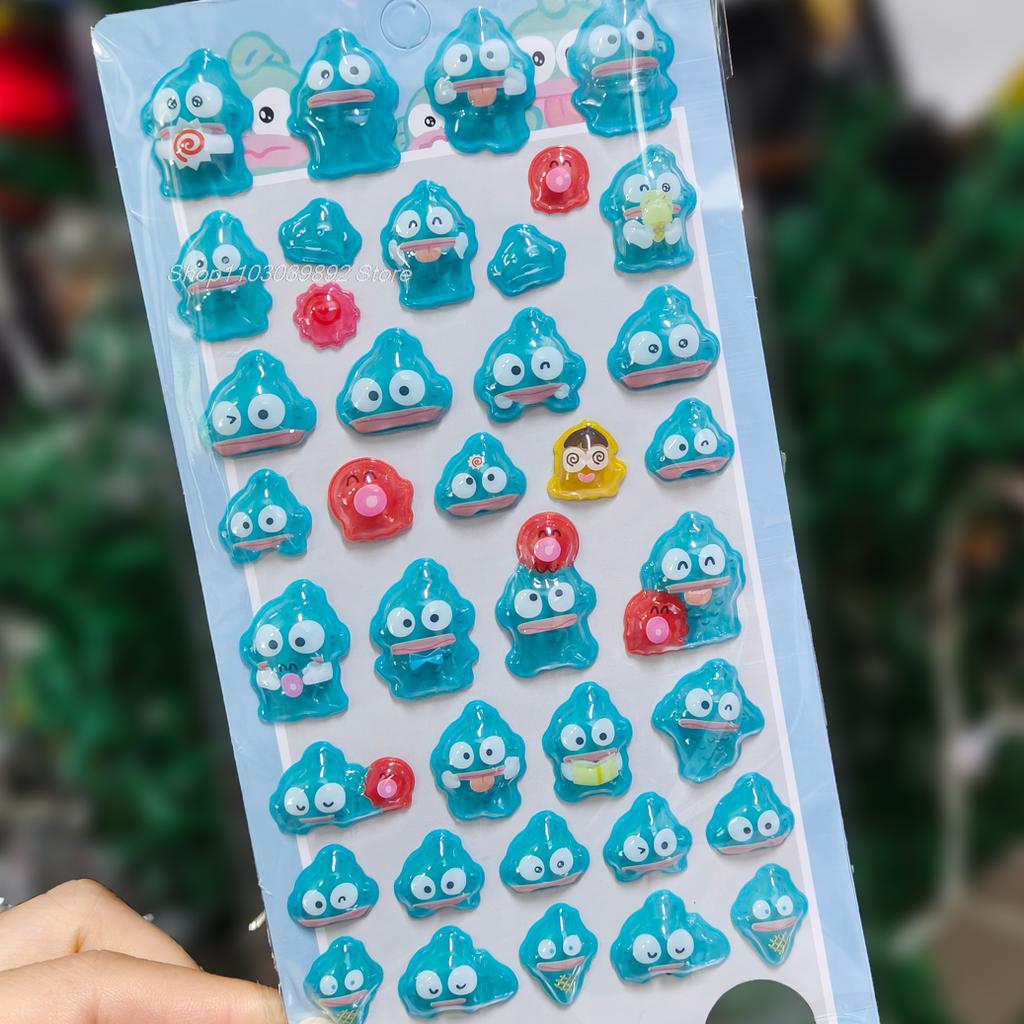2025 Cute Cinnamoroll Kuromi My Melody Hello Kitty 3D Resin Stickers Anime Themed DIY Scrapbooking Decoration Gifts kids Toys