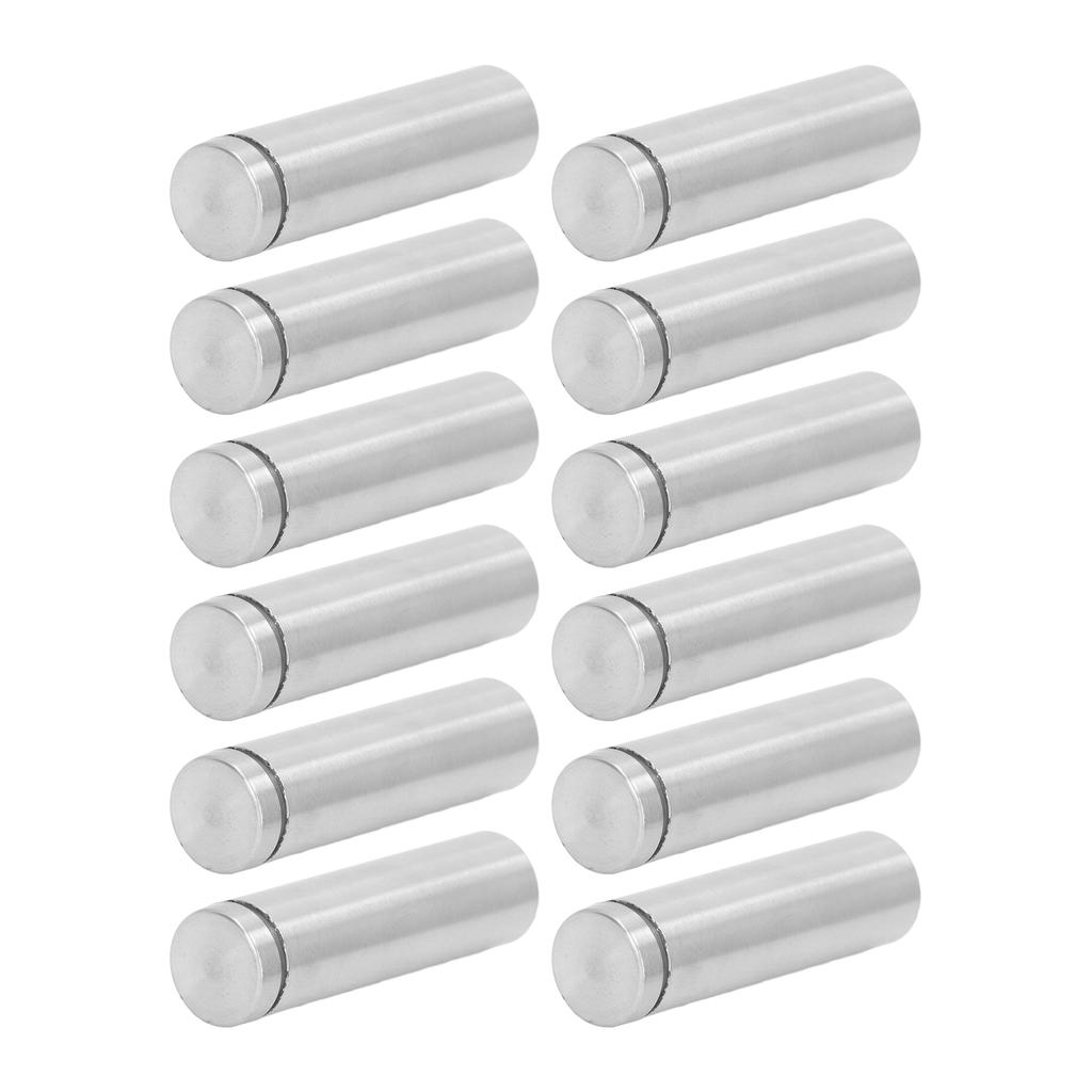 12Pcs Standoff Screw Stainless Steel 19x70mm Wall Mount Advertising Fastener Set Kit