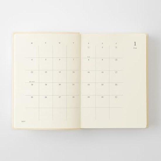 Midori MD Product Notebook Diary Planner 2027 Paperback Daily 1 Page Per Day (Starts December 2026)