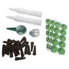Hydroponic Pods Kit 30 Planting Baskets Domes 30 Grow Sponges Hydroponic Supplies Grow Anything Kit