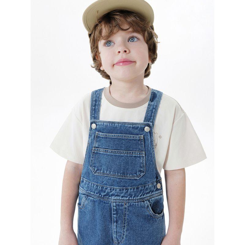 Mark Jenny Boys and Girls Pure Cotton Denim Overalls Shorts Baby Pants 2026 Summer New Style 550652