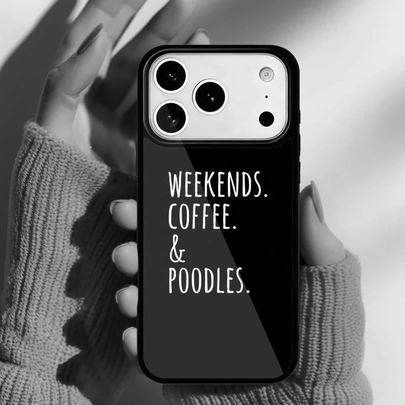 Funny Poodle Design Life Is Better With A Poodle Phone Case for iPhone 17 16 15 14 13 Pro Max Back Cover for 12 11 Pro Coque