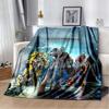 Cartoon T-Transformers Autobots Soft Flannel Blanket for Beds Bedroom Sofa Picnic,Throw Blanket for Cover Outdoor Leisure Gift