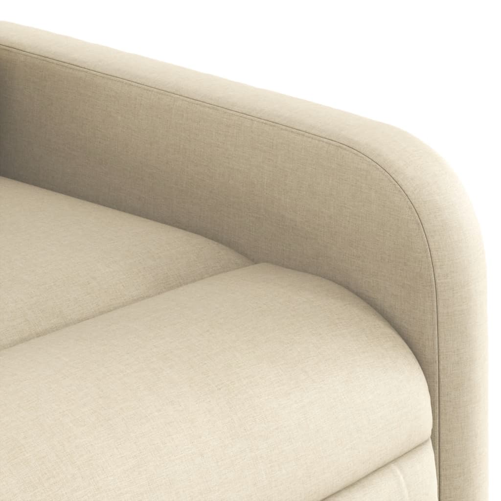 Massage Relax Chair Cream Colored Fabric