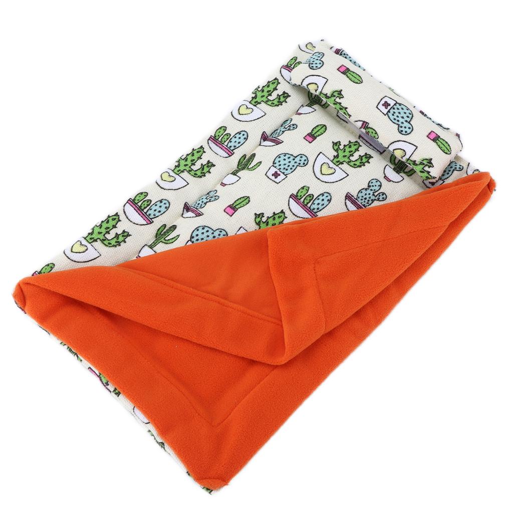 Reptile Sleeping Bag Soft Reptile Bed with Pillow and Blanket for Bearded Dragon Leopard Gecko Lizard