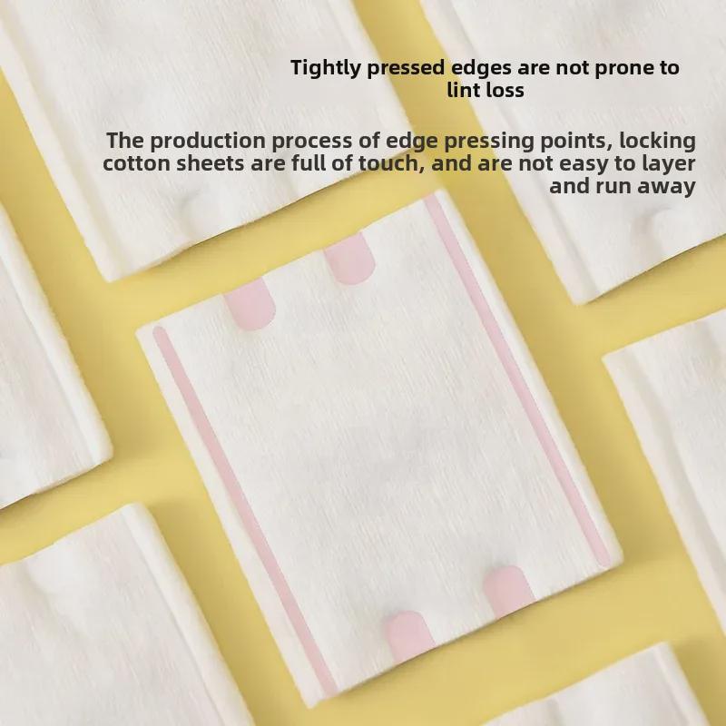 Thick Makeup Removal Cotton Pads - Beauty Salon, Cosmetic Use, Transparent Packaging, Tattoo-Safe.