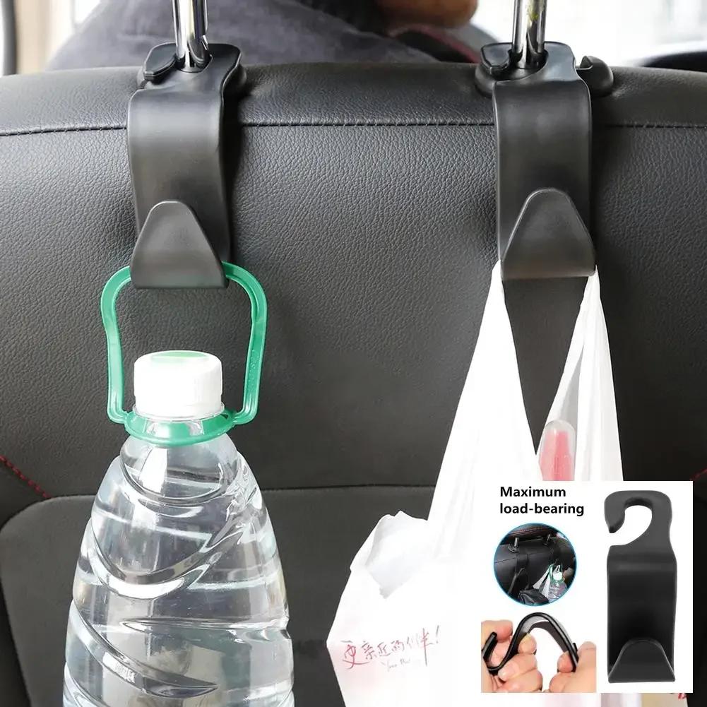 2pcs Universal Car Seat Headrest Hook for Auto Back Seat Storage Organizer Hanger Storage Holder Car Interior