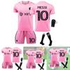 2324 Miami International Messi 10 Home Soccer Jersey Ultra-fine Fiber Material