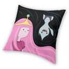 Prinzessin Bubblegum und Marceline Kissenbezug Cartoon Adventure Time Bodenkissenbezug für Auto Cooler Kissenbezug Dekoration