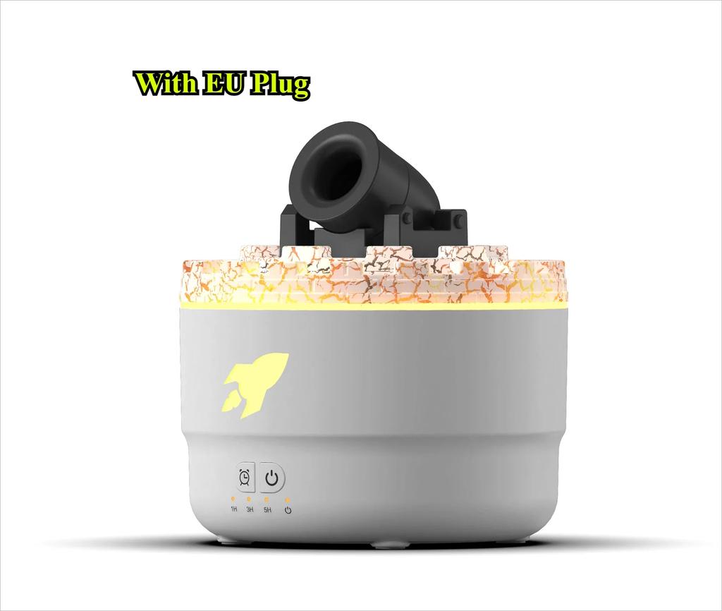 Creative Volcanic Crack Light Artillery Air Humidifier Aromatherapy Diffuser for Car Home Ring Spray Electric Aroma Diffuser